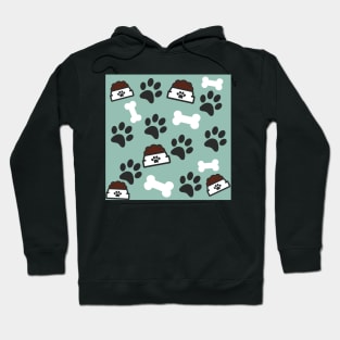 Cute Dog Themed Pattern #1 Hoodie